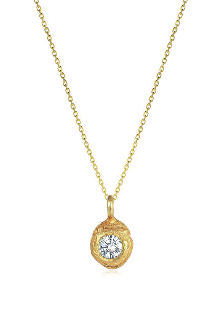 The Comet Women's Gold Plated Silver Necklace